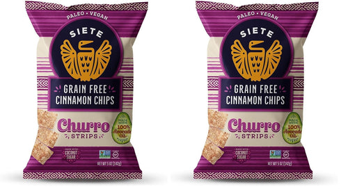 Siete Grain Free Cinnamon Churro Strips, 5 oz Bag, Gluten & Dairy