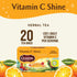 20 (Pack 6) Celestial Seasonings Vitamin C Shine Herbal Tea, Caffeine Free, Tea Bags Box
