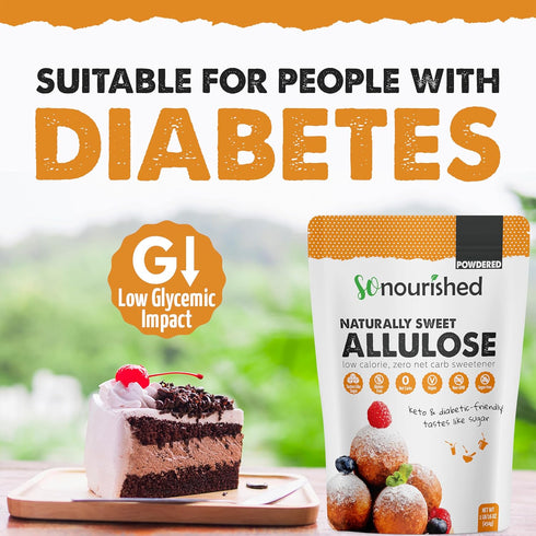 0 0 (5 lb 80 oz) So Nourished Allulose Sweetener Powdered - Keto Sugar Substitute - Calorie, Net Carb, Non-GMO /