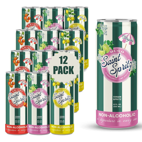 Saint Spritz Non Alcoholic Drink Variety Pack (12-Pack) | Italian Spritz Cans