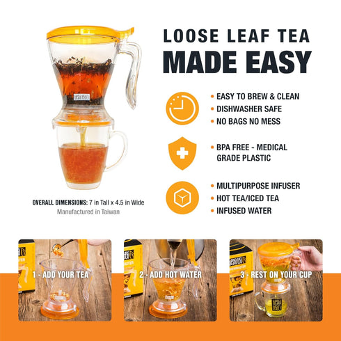 16oz Tiesta Tea Ultimate Live Loose Leaf Kit, Tea Starter Kit with High to Non-Caffeinated Blends, Hot & Iced Brews