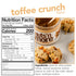 (15oz Nuts N More Toffee Crunch Peanut Butter Spread - High Protein, Low Carb, Low Sugar, Gluten Free, Non-GMO