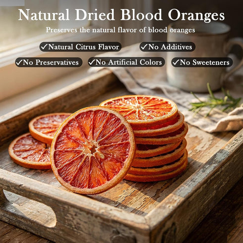 3 oz (85 Dehydrated Blood Orange Slices,Dried Blood Orange Slices by cokcerez gr)