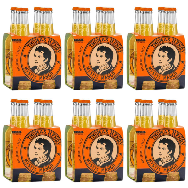Thomas Henry Mystic Mango Soda, Premium Tropical Cocktail Mixer, 6.8 Fl Oz