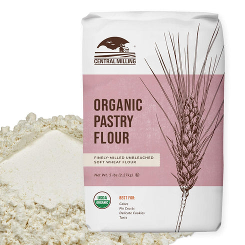 100% Organic Pastry Flour - 00 Flour for Baking- 5 Pounds