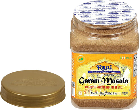 Rani Garam Masala Indian 11-Spice Blend, 16oz (1lb) PET Jar, All Natural