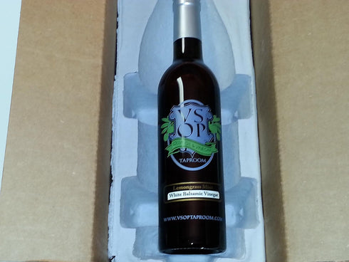 VSOP (375 ml 12.68 oz) Lemongrass Mint Aged White Balsamic Vinegar of Modena /