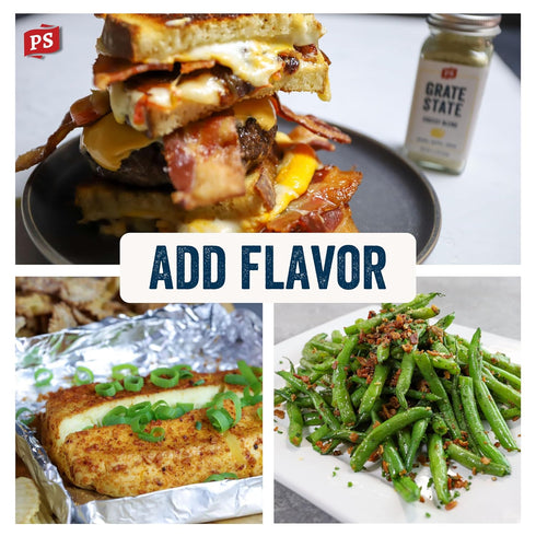 PS Seasoning Grate State - All-Purpose Cheese Seasoning Blend for Appetizers, Pasta, Popcorn, Nachos, Garlic Bread
