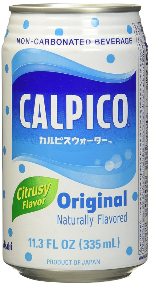 Calpico Original Citrusy Flavor Soft Drink in Can 11.3 fz (pack of