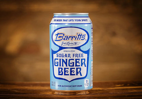 12 oz 24 Pack, Barritt's Sugar Free Diet Ginger Beer, Non-Alcoholic Soda Cocktail Mixer, fl Cans, No Aspartame