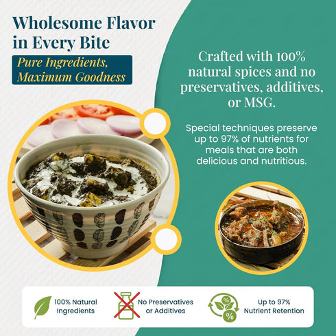 6 Pack) Flavor Fusion with Clean Ingredients - Premium Masala Blends for Rich, Flavorful Home Cooking - No Preservative