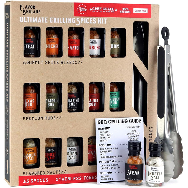 millhouse spice co. Ultimate Grilling Gift for Men - BBQ Accessories - Gourmet Spice Blends