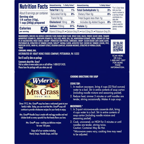 Mrs. Grass 4.2 OZ, 2 PACK MRS GRASS MIX SOUP CHICKEN NOODLE