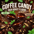 1lb Coffee Bean-Shaped Hard Candies Individually Wrapped Bulk Bag, Assorted Barley & Mint-Flavored Milk Coffee Candy