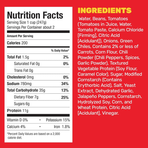 15 Oz, Pack 12 Hormel Chili Vegetarian with Beans