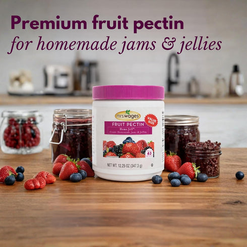 1.75 oz Pack 12) Mrs. Wages Fruit Pectin Home Jell | Easy-To-Use | Fast Results | Homemade Jelly, Jams, or Freezer Jams