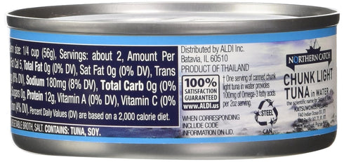 Northern Catch 4.5-Ounce (Pack 12) Premium Chunk Light Tuna in Water