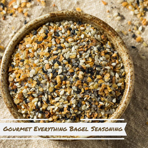 Everything Bagel Seasoning Blend by It's Delish, 20 Oz Large Jar, All Natural Bagel Spice Seasoning Mix