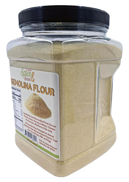 2.5 lbs Semolina Flour | Premium Durum Wheat Flour for Homemade Pasta, Bread, Pizza Dough & Baking | Fine Ground | Bulk