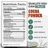 100% 12 oz Wild Foods Organic Cocoa Powder Unsweetened for Baking & Cooking, Raw Cacao Powder, Organic Single-Origin