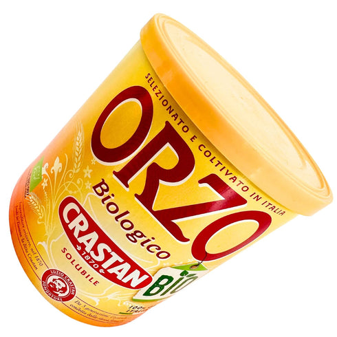 Crastan 1870 4.4 oz. (125g) Instant Organic Barley Coffee Substitute Roasted Ground Barley - Orzo Biologico - Grain