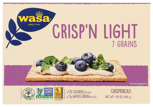 WASA Cracker Crispbread 7Grain Lght, 4.9 OZ