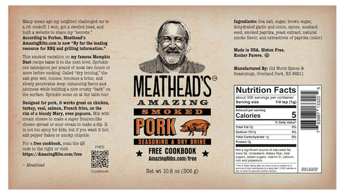 Meathead's 10.8 oz Amazing Smoked Pork Seasoning and Dry Brine - Large