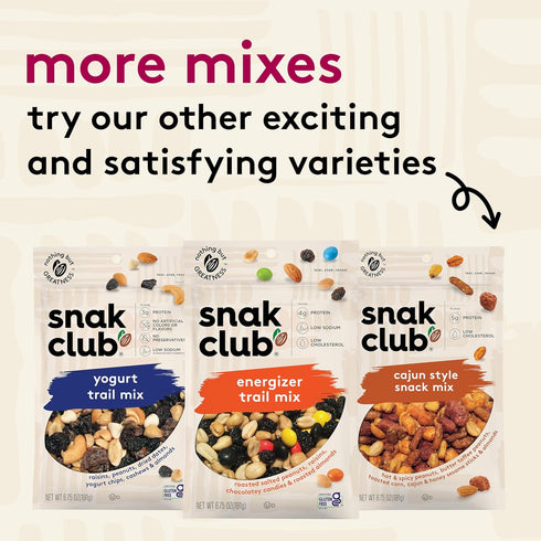 14 oz Snak Club Sweet and Salty Trail Mix with Peanuts, Butter Toffee Peanuts, Chocolatey Candies, Toasted Corn, Honey