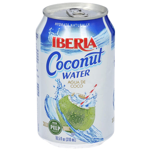10.5 Oz (Pack 24) Iberia Coconut Water With Pulp, Fl