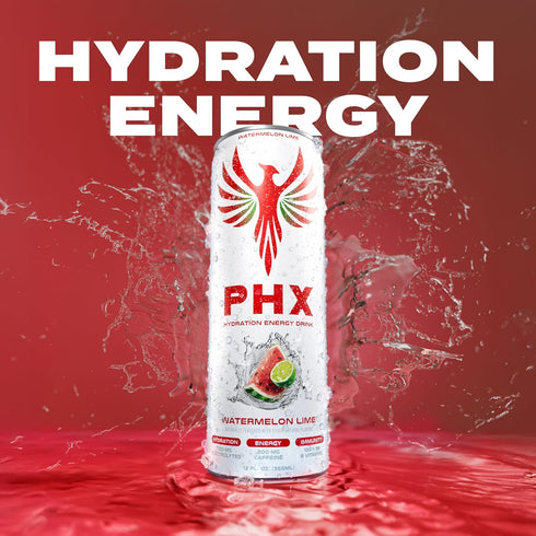 700mg 200mg 100% 8 12 oz (12 Pack) (12 Pack, Pack) PHX Hydration Energy Drink - Electrolytes, Natural Green Tea