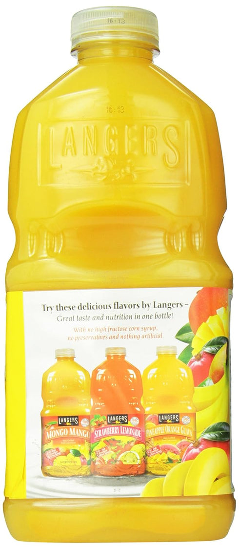 64 Oz (Pack 8) Langers Juice, Mango Banana Nectar, Fl