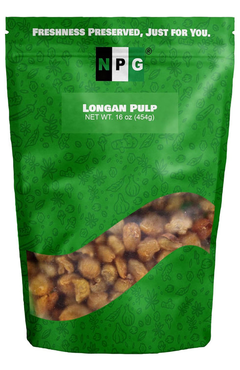 NPG Dried Longan Pulp 16 Oz, Meat Fruit, Gui Yuan, Lung Gan,