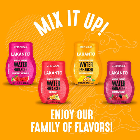 H2O (1.67 oz Pack 1) Lakanto Sugar Free Water Enhancer - Sweetened with Monk Fruit Sweetener and Erythritol, On the Go