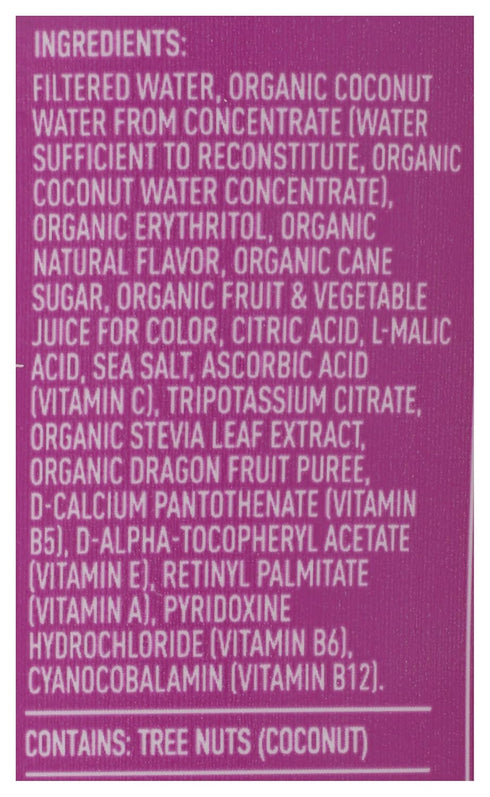 18 Oz Roar, Organic Drink Hydration Dragon Fruit Punch, Fl