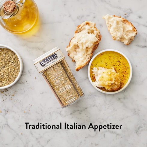 4 oz (3 Pack), DeLallo Italian Seasoning Shaker, Container, with Garlic, Pepper & Tomato, Sun-Dried Tomato, Rosemary