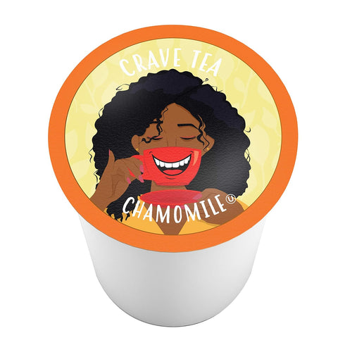 100 Count Crave Beverages Tea Pods, Chamomile for Keurig K Cup Brewers