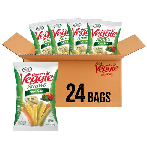 Sensible Portions Garden Veggie Snacks - Veggie Straws, Gluten Free, Snack Size
