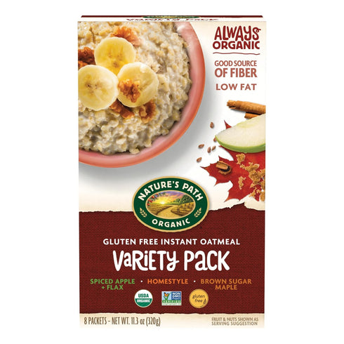 Nature's Path Organic Variety Pack Instant Oatmeal, 11.3 oz (Pack of 1),