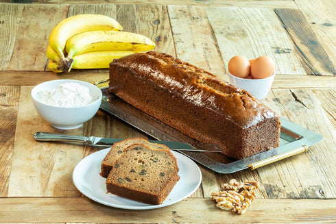 Naturally Delicious 8 Pack, Nadel - Banana Nut bread, Fresh Bananas, Crunchy Walnuts, Lunch snack breakfast bars