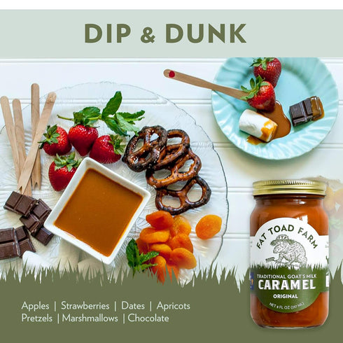 8fl oz 2-Pack, Fat Toad Farm Traditional Goats Milk Caramel Sauce, Original, Jar, Cajeta, Gluten Free