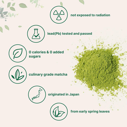 2 lb 100% 0 Packaging Micro Ingredients Organic Matcha Green Tea Powder, | First Harvest, Culinary Grade from Japan |
