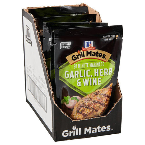 McCormick Grill Mates Garlic, Herb & Wine Marinade, 5 oz (Pack of 6)