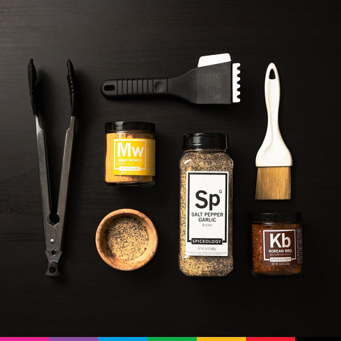 18 oz Spiceology Salt Pepper Garlic (SPG) Seasoning Premium Blend for Beef, Pork, Poultry & Veggies Ideal as Steak Rub