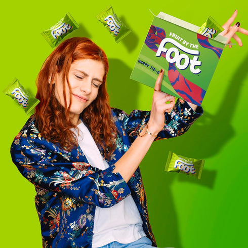 4.5 oz, 6 (Pack 8) Fruit by the Foot Fruit Flavored Snacks, Berry Tie-Dye, ct