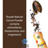African Delights Royale Natural Cocoa Powder for Baking Black, Dark, Ceremonial Cacao, Sugar Free, Raw Powder, High