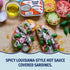 3.75 oz (Pack 12) 14g Beach Cliff Wild Caught Sardines in Louisiana Hot Sauce, Can of - Protein per Serving - Gluten