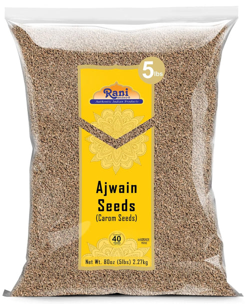 Rani Ajwain Seeds (Carom Bishops Weed) Spice Whole 80oz (5lbs) 2.27kg Bulk