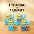 22 (Pack 3) Lipton Southern Sweet Tea Iced Tea Drink Mix Family Size Tea Bags