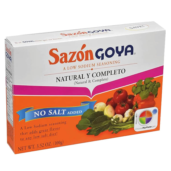 Sazn Natural and Complete by Goya, Low Sodium Latin Spice Blend for