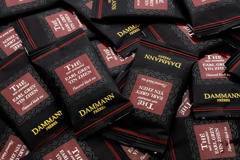 Dammann 24 Count Pack) Freres Sachets, Earl Grey Yin Zhen Tea Bags, Premium Gourmet French Black Tea, Blend Bergamot